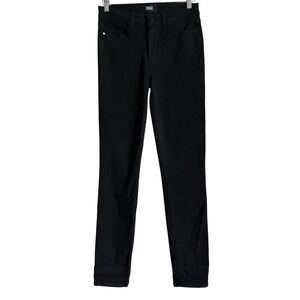Paige Hoxton Skinny Jeans Black High Rise Size 27 Classic Quiet Luxury Sleek NEW